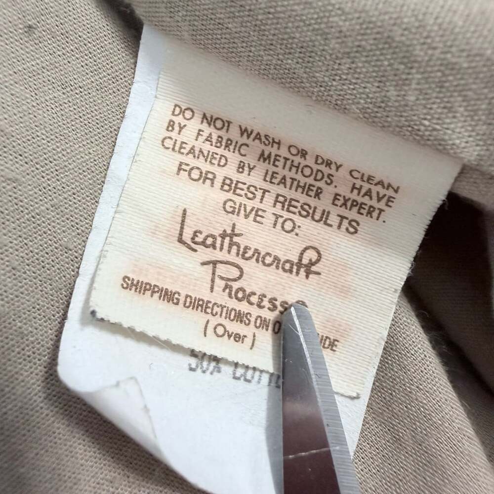 Rare large size 48R Vtg Cooper Type A-2 Flight Jacket Brown Leather WWII Commemo - Picture 6 of 15